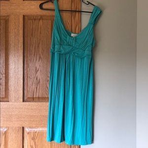 Loft teal summer dress